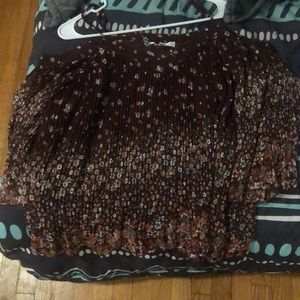 Floral strappy top with peasant sleeves